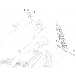 Schokbreker Piaggio Liberty 50 4-takt AC IGET 3V Euro 5