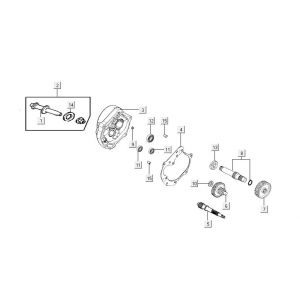 Vertanding - Overbrenging Kymco Carry 50i 4-takt Euro 4 glans zwart