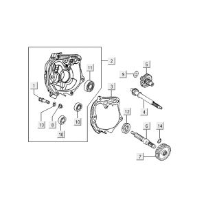 Vertanding - Overbrenging Kymco Yup 50 2-takt AC zilver