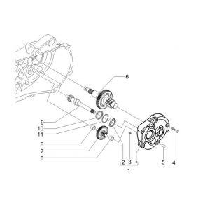 Vertanding - Overbrenging Piaggo Zip 50 4-takt IGET 3V Euro 4