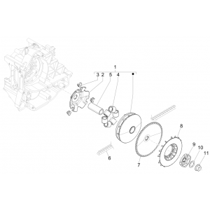 Variateur- V-snaar Piaggio Liberty 50 4-takt AC IGET 3V Euro 5