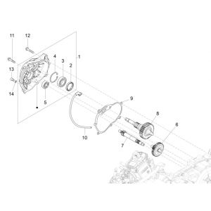 Vertanding - Overbrenging Piaggio MP3 300 HPE / 300 HPE Sport ABS Euro 5 2020-2022
