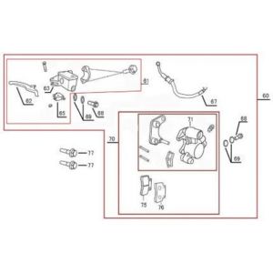 Remcilinder - Remhendel - Remleiding - Remklauw - Remblokken Senzo SP flat antraciet