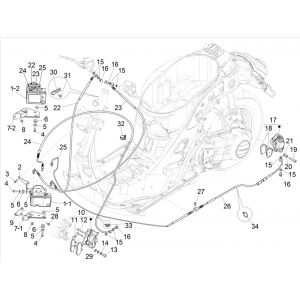 Remcilinder - Remklauw - Remblokken - Remleiding - ABS module  Vespa GTS 125 IE ABS Euro 4 2016-2018