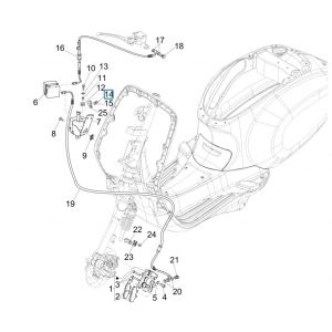 Remklauw - Remblokken - Remleiding (ABS) Vespa Sprint 125 3V IE ABS