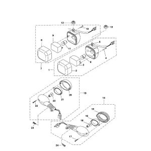 Knipperlichten Yamaha Bw's 2-takt