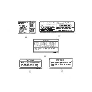 Veiligheid- en waarschuwingsstickersKymco People S 50 4-takt wit