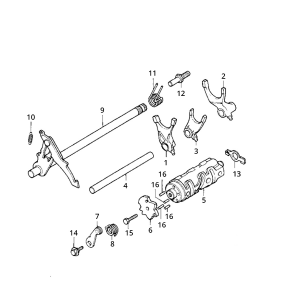 Schakelas Honda MB/MT/MTX/MBX 80