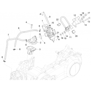 CarburateurPiaggio NRG Power 50 2-takt LC Euro 4
