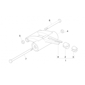 Motorophanging Piaggio NRG Power 50 2-takt LC Euro 4