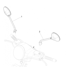 Spiegels Vespa GTS 300 Super HPE 4V IE ABS Euro 5 2020-2022