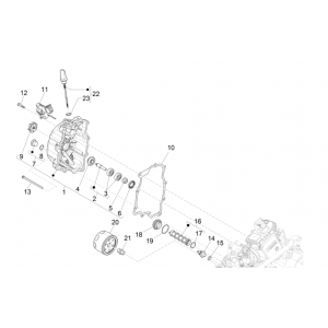 Waterpomp - Oliefilter Vespa GTS 300 Super HPE 4V IE ABS Euro 5 2020-2022