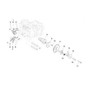 Nokkenas - Nokkenastandwiel - Tuimerlaars Vespa GTS 300 Super HPE 4V IE ABS Euro 5 2020-2022