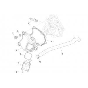 Kleppendeksel - Bougie Vespa GTS 300 Super HPE 4V IE ABS Euro 5 2020-2022