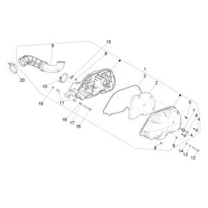 Luchtfilter Vespa GTS 300 Super HPE 4V IE ABS Euro 5 2020-2022