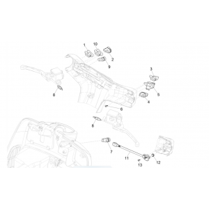 Schakelaars - Drukknoppen Vespa GTS 300 Super HPE 4V IE ABS Euro 5 2020-2022