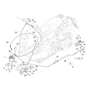 Remledingen - Remzadel Vespa GTS 300 Super HPE 4V IE ABS Euro 5 2020-2022