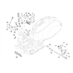 Spanningsregelaar - Bobine - Elektronische delen Vespa GTS 300 Super HPE 4V IE ABS Euro 5 2020-2022