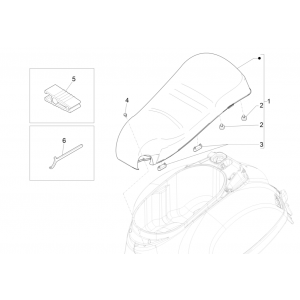 Zadel Vespa GTS 300 Super HPE 4V IE ABS Euro 5 2020-2022