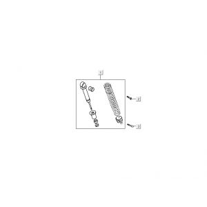 Schokbreker Kymco DJ 2-takt Zilver