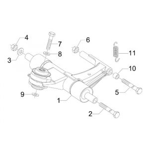 Motorophanging Vespa Primavera 50 4-takt IGET 3V Euro 4
