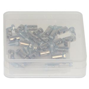 Schroefnippel gaskabel 6X9mm 25 stuks