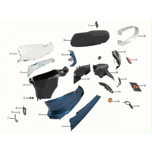 Seat box Yadea C1S