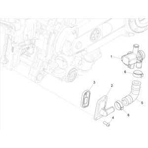 Luchtmembraan - Solenoid Vespa Primavera 50 4-takt IGET 3V Euro 5