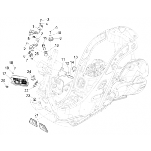 Spanningsregelaar - Bobine - Elektronische delen Vespa GTS 125 IE ABS Euro 4 2019
