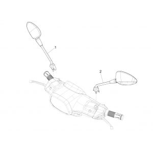 Spiegels Vespa Sprint 125 3V IE ABS Euro 5 2021