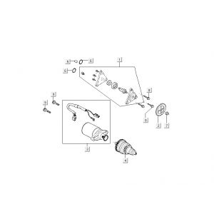 Startmotor - Oliepomp - Bendix Kymco Like TT 4-takt zwart glans 2015