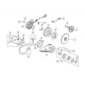 Ontsteking - Stator - Vliegwiel - Startmotor Kymco Grand Dink 250