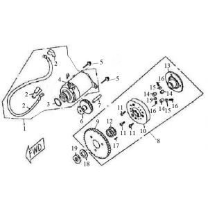 Startmotor Berini Bella Milano 125