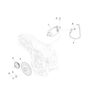Startmotor - Starttandwiel Piaggio Beverly 300 IE ABS Euro 4 2016-2020