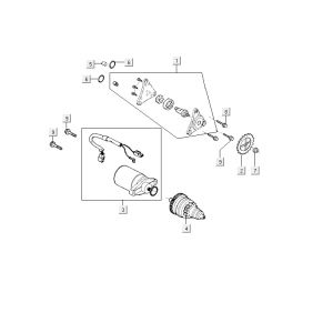 Startmotor - Bendix - Oliepomp Kymco Delivery 4-takt zwart