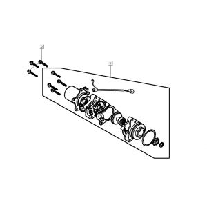 Startmotor Kymco K-Pipe 4-takt Wit