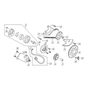 Startmotor Kymco New Dink 200i