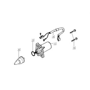 Startmotor - Bendix Kymco Super9 50 2-takt LC oud model matzwart-rood