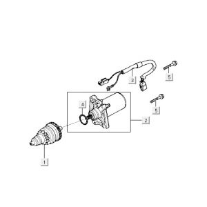 Startmotor - Bendix Kymco Vitality 50 2-takt AC blauw