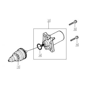 Startmotor - Bendix Kymco Yup 50 2-takt AC blauw limited
