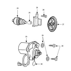 Startmotor - Bendix Peugeot Ludix one 2-takt