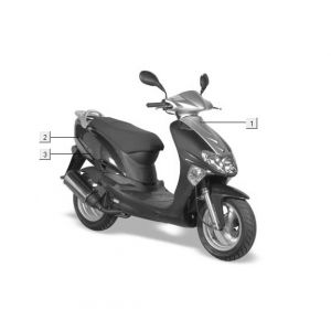 Emblemen - Stickers - Logo 2 Kymco Vitality 50 2-takt AC blauw