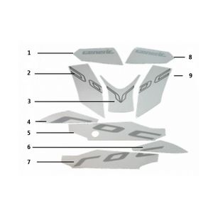 Emblemen - Stickers - Logo Generic Roc 50 2-takt 2010 rood