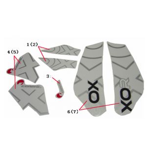 Emblemen - Stickers - Logo Generic Xor 50 2-takt 2009 zwart