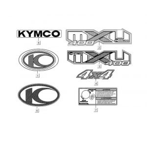 Emblemen - Stickers - Logo Kymco MXU 400