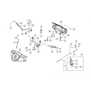 Stuur - Onderdelen stuur Kymco Like TT 4-takt zwart glans 2015
