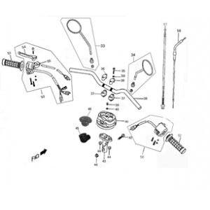Stuur - Onderdelen stuur Rover Fun mat antraciet