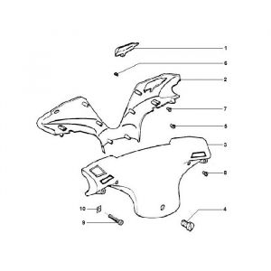 Stuurkappen Piaggio Zip 2000 2-takt AC