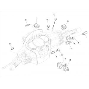 Stuurschakelaars Piaggio Beverly 300 IE ABS Euro 4 2016-2020