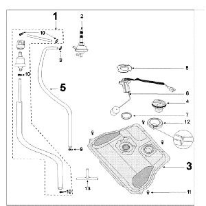 Benzinetank - Benzinepomp Peugeot Tweet Evo Euro 4